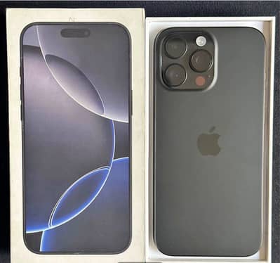 iPhone 16 Pro Max 256GB Black – Factory Unlocked | Non-PTA | 100%