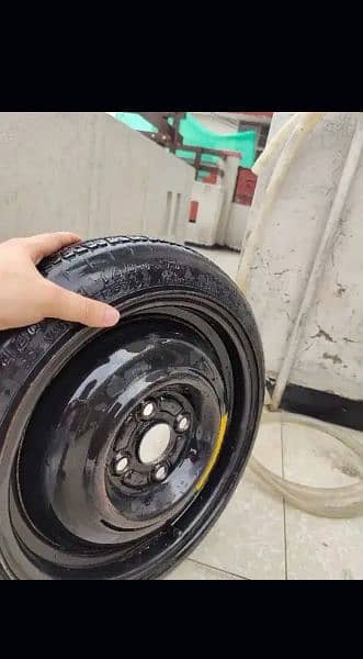 Stepni Spare wheel for 660cc alto swift mira move and all small cars