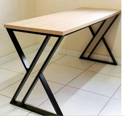 Modern Industrial Study Desk / Office Table - Minimalist Design