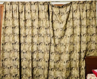 2 Double Size Curtains.