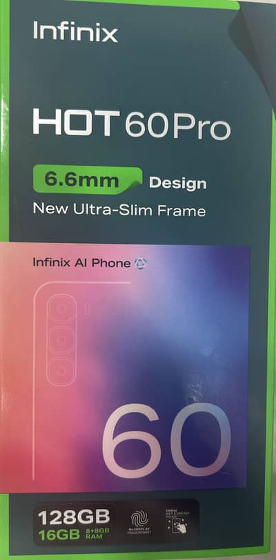 INIFINIX HOT 60 pro (8/128) 2 din use h