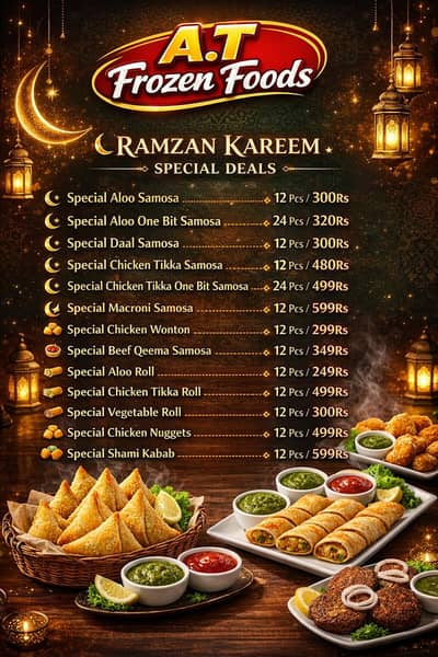 Frozen Foods By AT In Karachi With Special Discount