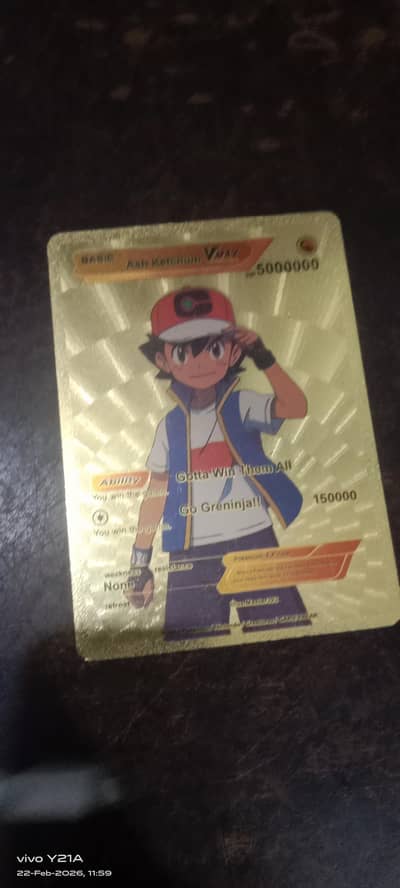 ash Ketchum card with 50 lac hp