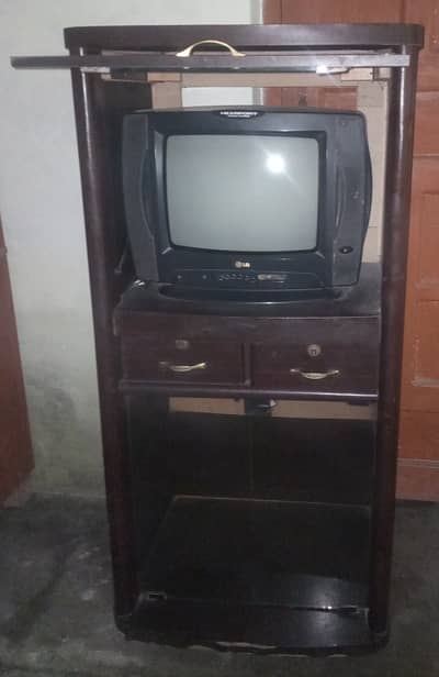 Used tv and trolley