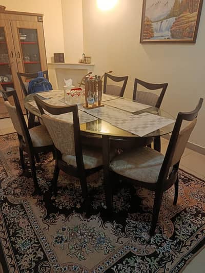 Dinning Table with six chairs (Sheesham wood)