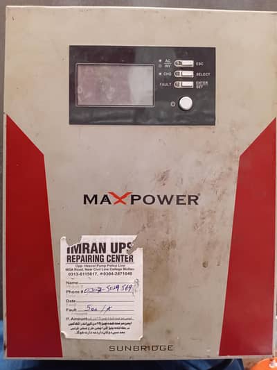 MX power Inverter 100% working condition, 2000 model , Urgent Sale
