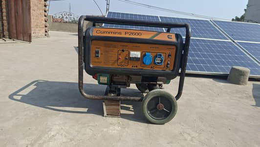 Cummins P2600 portable generator| Imported | 100 % genuine| petrol+gas