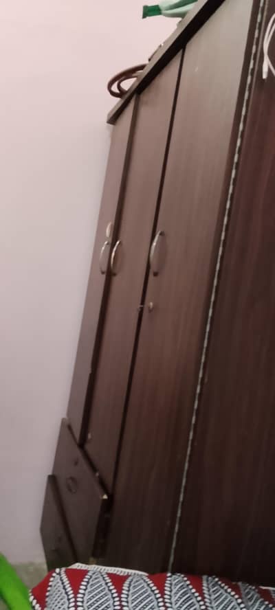 Almari, Dressing table, Single door Fridge, charpai For sale