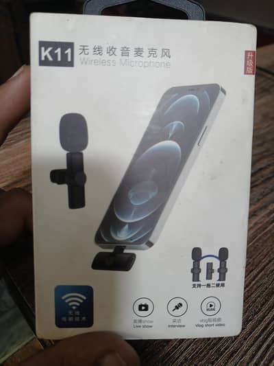 k11 2 in 1 collar wireless Microphone