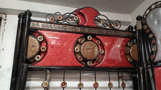 iron double bed