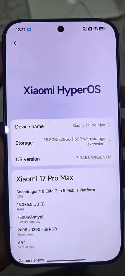 Xiaomi 17 Pro Max Black