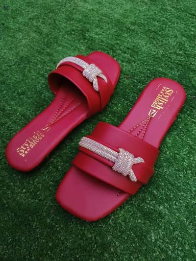 women's Synthetic Leather Fancy Flip Flop
