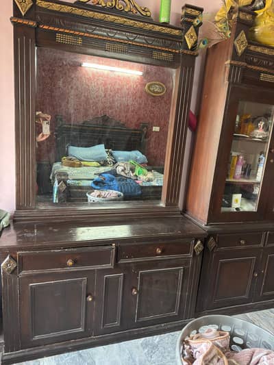 dressing table and Showcase
