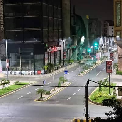 Outclass 320 Sq. ft Office For Rent Most Prime Location Bukhari Commercial Defence Phase 6 Fully Glass Elevation