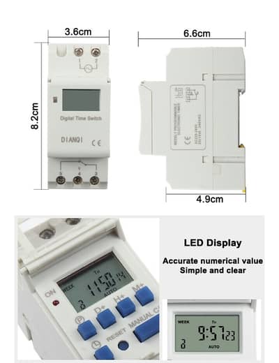 TOMZN 30A NO/NC Weekly 7 Days Programmable Digital TIMER SWITCH