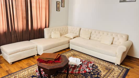 7 Seater L Shaped Sofa set and Chinioti Deewan