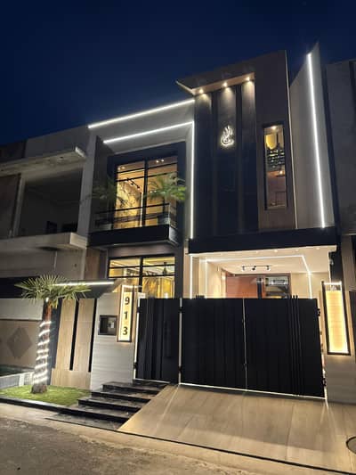 5 Marla brand new half triple storey house for sale with bbq rooftop in AL Hafeez garden phase 5 canal road Lahore