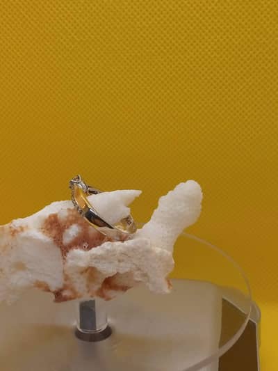 Ring /silver/diamond/certified