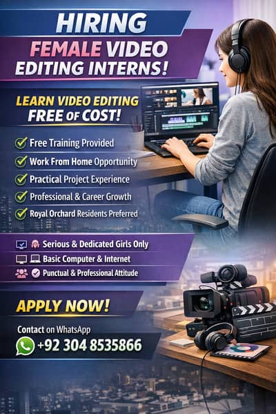 I am a female seeking for professional students or intern