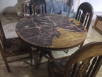 dining table round shape 4 seater for sale