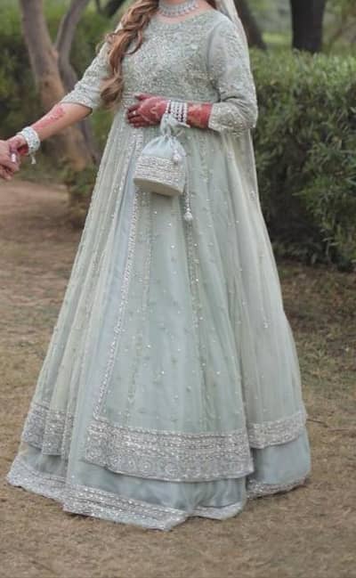 Bridal Maxi Waleema Pistachio Color