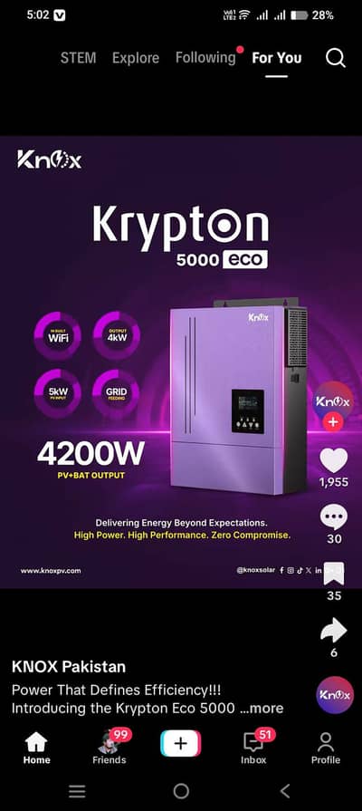 Knox krypton eco pv5000