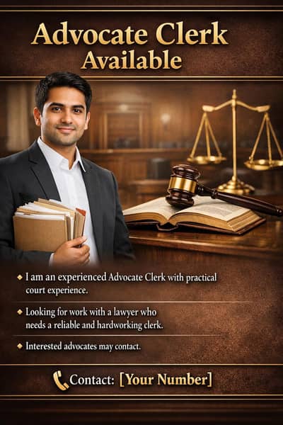 Advocate Clerk Available