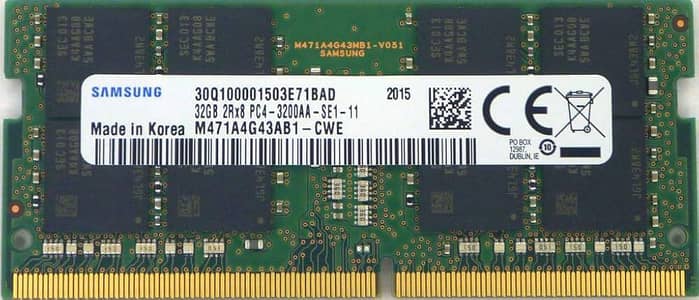 Samsung Laptop DDR4 Ram 32GB 32000MHZ