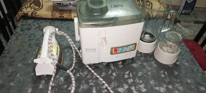 national iron and juicer machine with blender