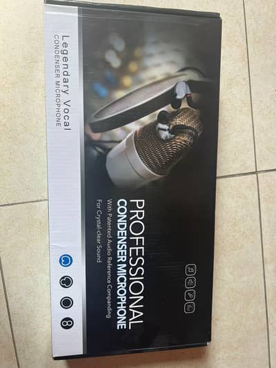 BM-800 Condenser Microphone  Complete Kit with V8 Sound Card Brand New