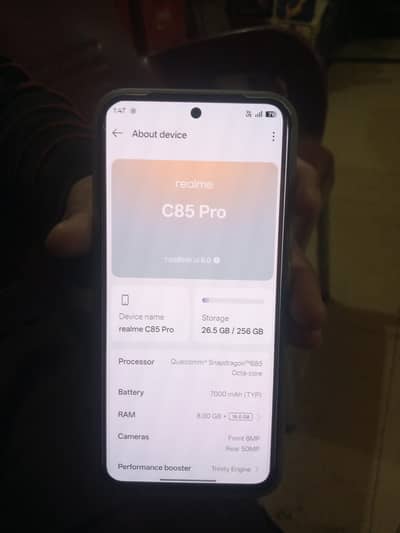 realme c85 pro 8 256 gb urgent sale