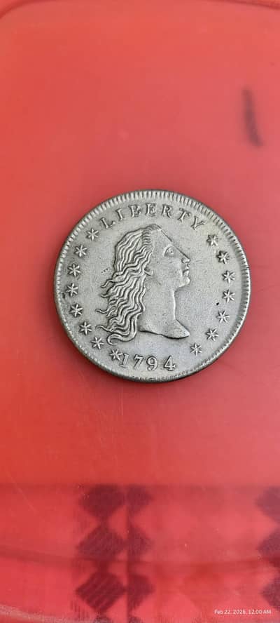 USA 1794 FLOWING HAIR DOLLAR ANTIQUE COIN | OLD COIN | USA RARE COIN |
