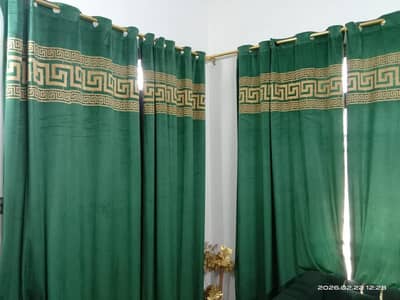 7 seater sofa and curtains