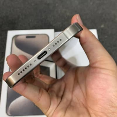 I phone 15 pro max with box