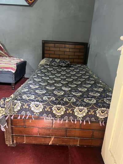 SINGLE BED WITH MATRESS