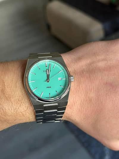 Tissot PRX Tiffany Blue Silver bracelet