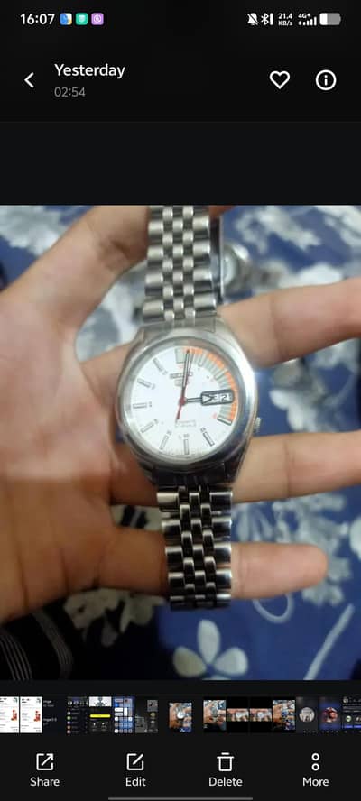 Seiko speed racer automatic watch for sale.