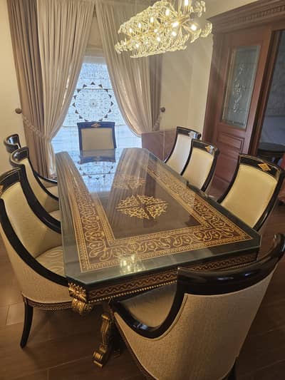 Dinning Table and Chairs Complete Set 8+2