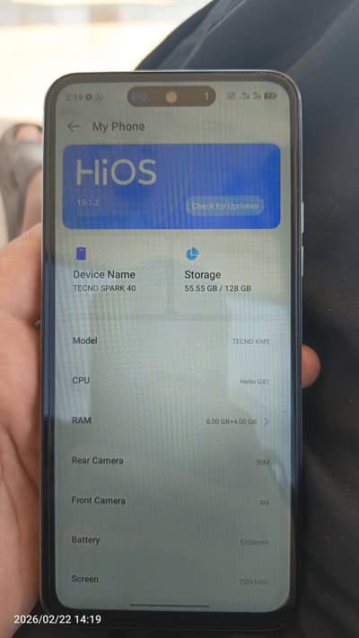 Tecno spark 40
