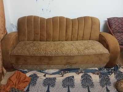 03 SEATER AND 01 SEATER SOFA SET FOR SALE AND DEWAN