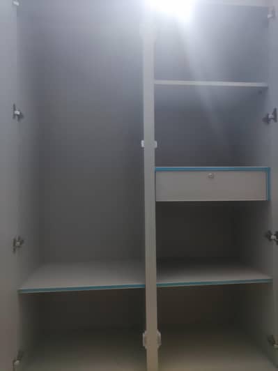 Best Wood Wardrobe with multiple space and railings - Brand New drawer