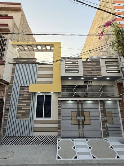 One Of The Luxurious & Ultra Modern Architect   120 sq yd SINGLE STOREY leased bungalow for sale at prime location vip block 5 of SAADI TOWN   (load shedding free block)