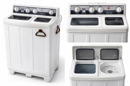 Twin Turbo Washing Machine (washer+ Spin dryer) - Imported