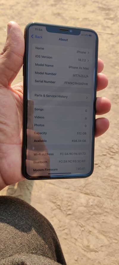 iphone xs max (512 Gb) factory sim working only for data