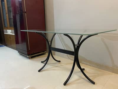 6-Seater Glass Dining Table for Sale