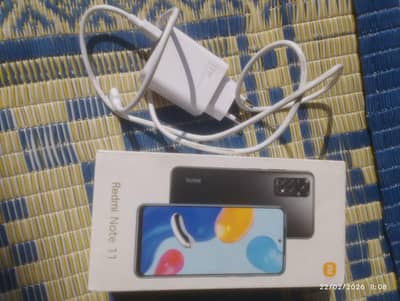 Redmi note 11 6/128 pta prove box/charger