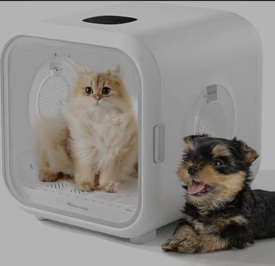 Automatic Pet Dryer – Fast & Safe Drying for Cats & Dogs”