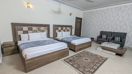 FOR RENT 2 Kanal Luxury Furnished 14Beds Triple Storey House F_6/3