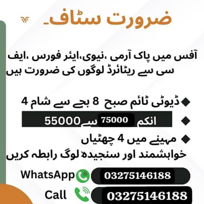 army retired person jobs