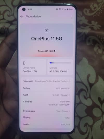 One Plus 11 Official PTA with Box 16-256